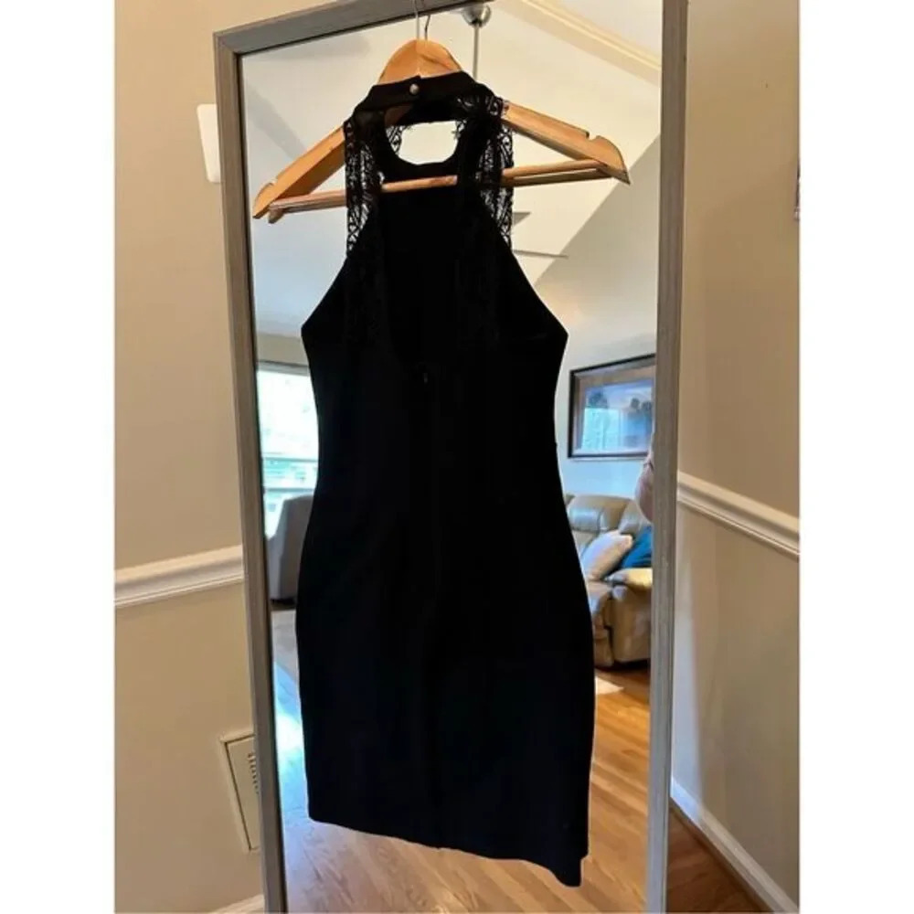 Lulus Black Halter Dress Size Small
